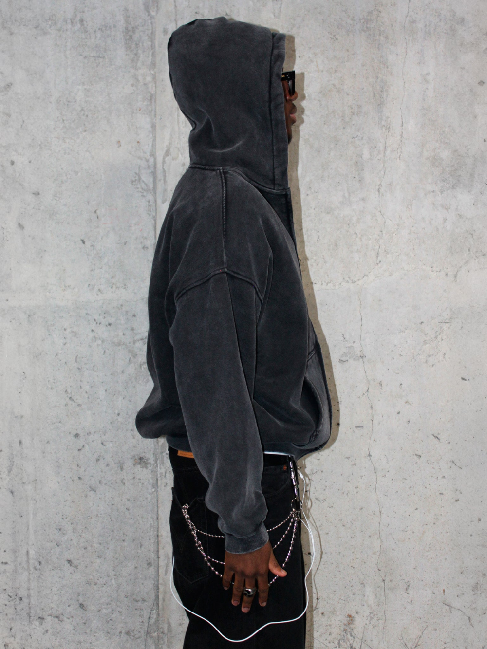 Heavyweight Washed Zip-up