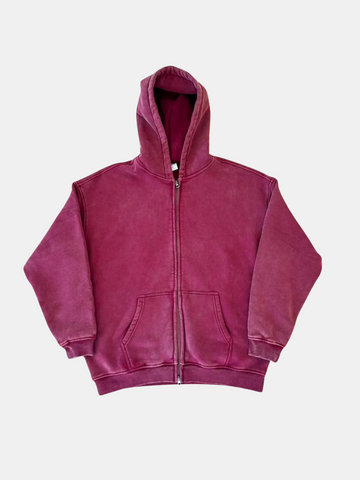 Heavyweight Washed Zip-up