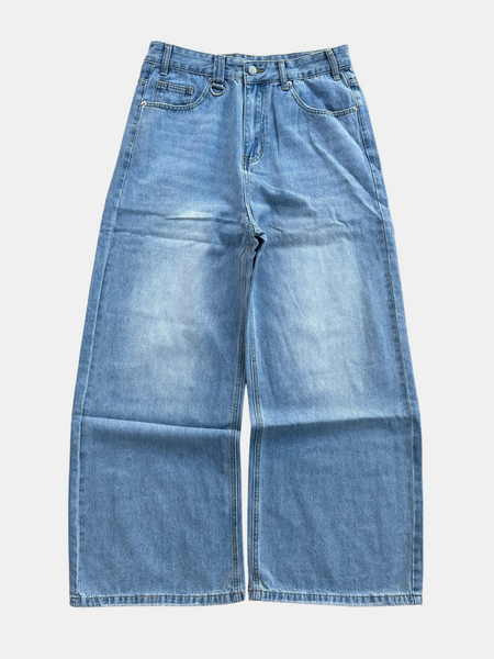 【L'Appartement】GOOD GRIEF DENIM LONG SK Cicy Bell Womens Long Denim Skirt Casual Frayed Raw Hem Side