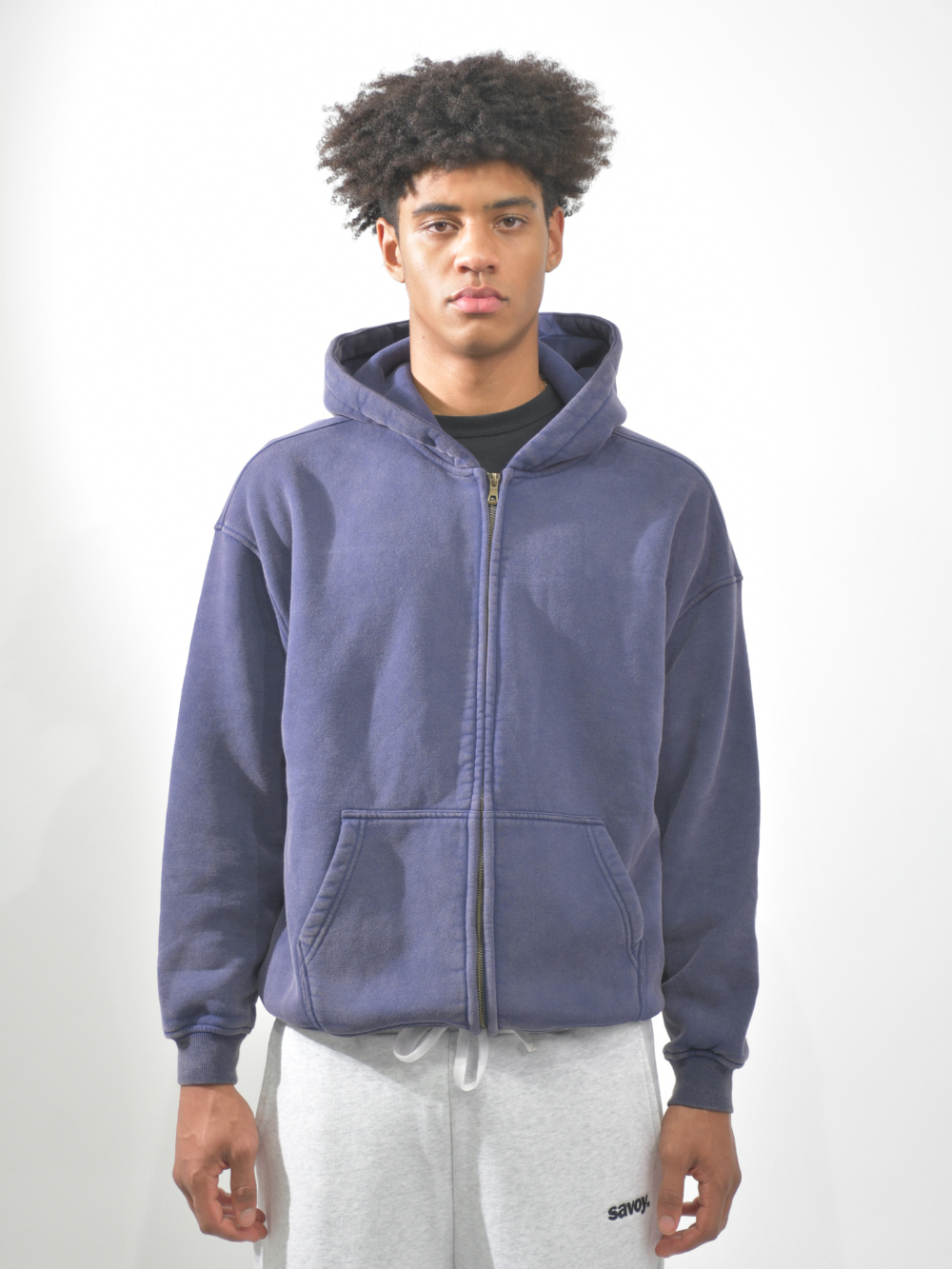 Heavyweight Washed Zip-up