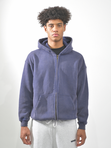 Heavyweight Washed Zip-up