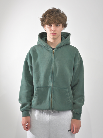 Heavyweight Washed Zip-up