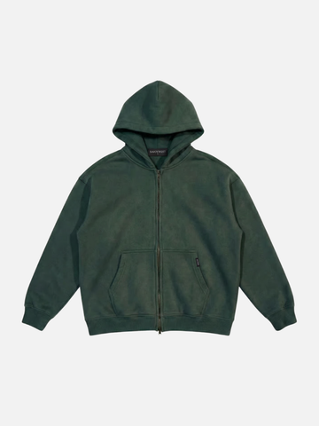 Heavyweight Washed Zip-up